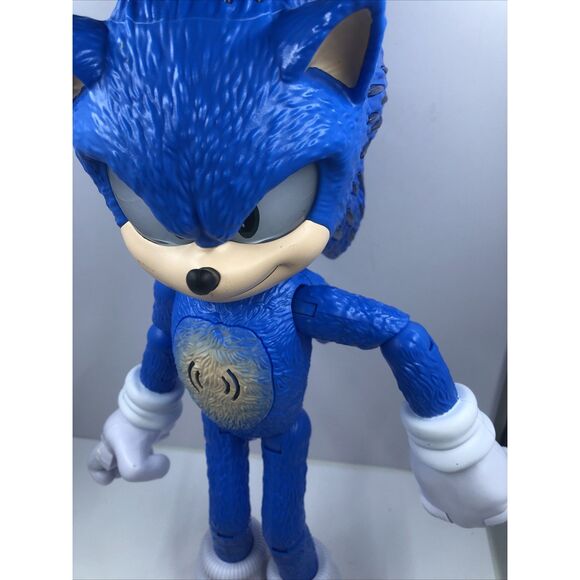Sonic The Hedgehog 3 Ultimate Talking Sonic & Lights 14-Inch Action Figure Works - Picture 4 of 12
